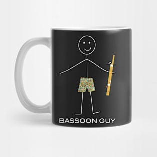 Funny Mens Bassoon Design Mug